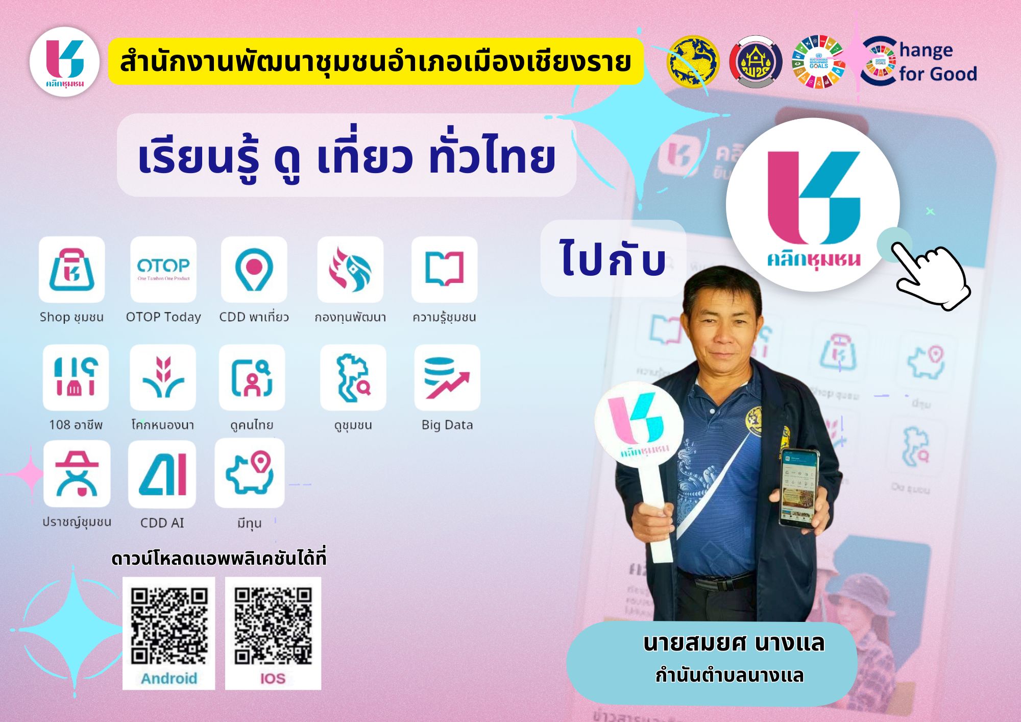 พช.เมืองเชียงราย ขับเคลื่อนการพัฒนาชุมชนสู่โลกดิจิทัลด้วย “Click ชุมชน”
