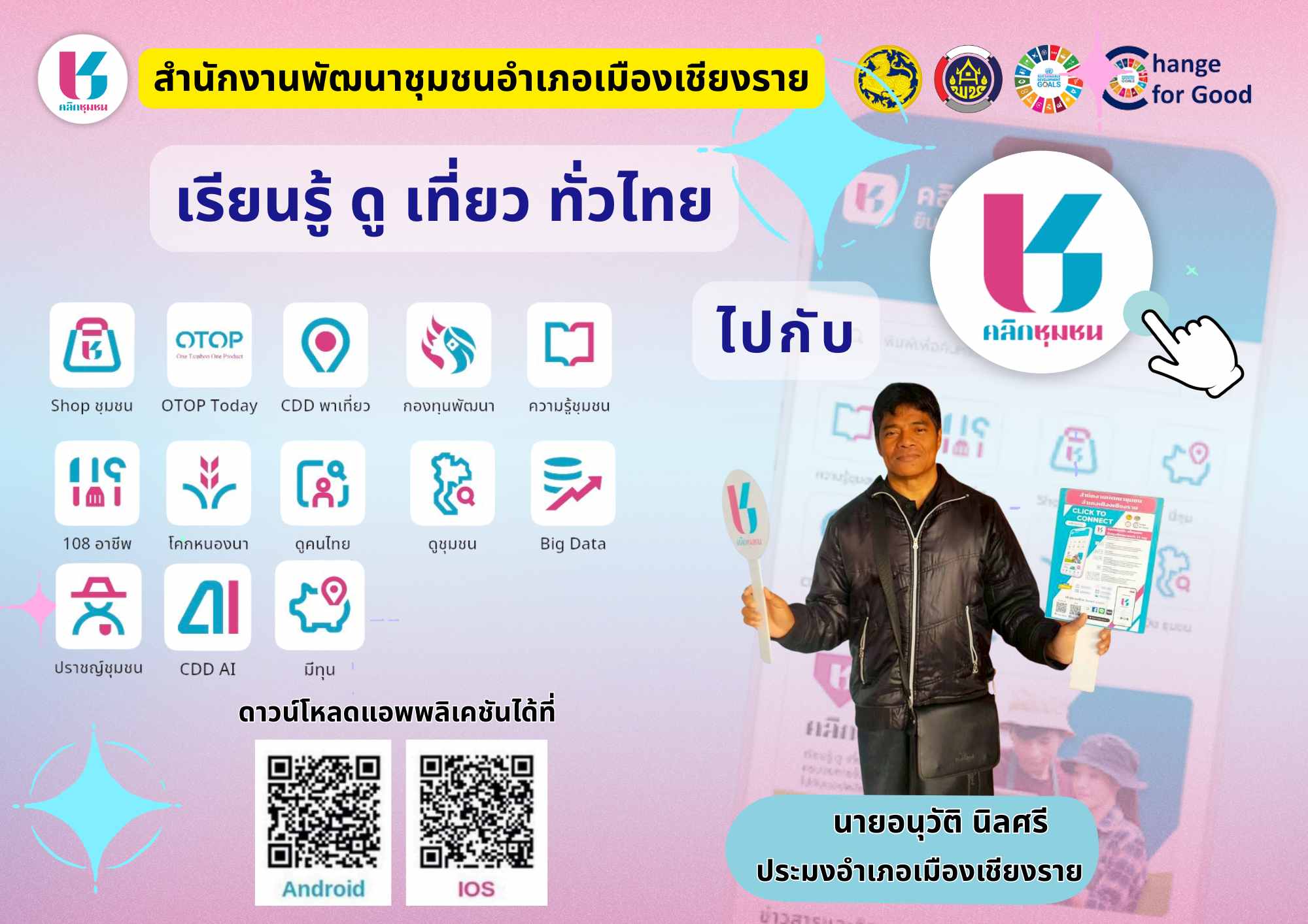 พช.เมืองเชียงราย เชิญชวนกลุ่มองค์กรเครือข่ายพัฒนาชุมชน
