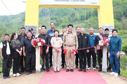พช.เมืองเชียงรายร่วมเปิด"สะพานแขวนฮาแหล่จะ"เชื่อมตำบลแม่ยาว-ดอยฮาง-ห้วยชมภู